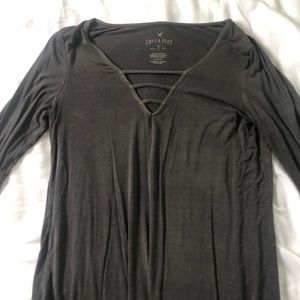 American Eagle Soft & Sexy Grey Shirt